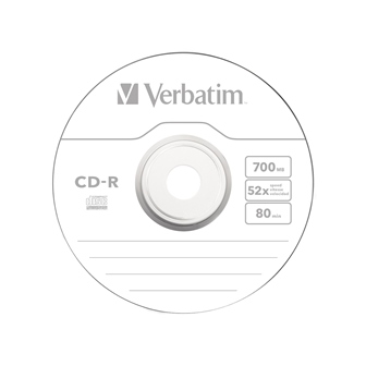 Диск CD-R Verbatim, (43351) 700Mb 52x