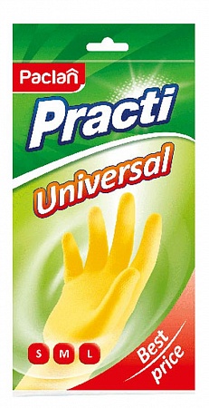 Перчатки резиновые S Paclan Universal