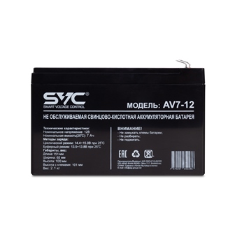 Батарея для ИБП SVC 12В, 7Ач