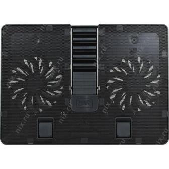 Охлаждающая подставка для ноутбука DeepCool U Pal DP-N214A5_UPAL, 15.6", Fan 2*14см, 1000rpm, Черный