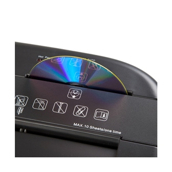 Шредер Comix S2710, A4, 10 листов, 4 х 30 мм, CD/кред.карты, класс - 3, 21л, Перекрестная резка