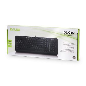 Клавиатура Delux DLK-02UB, USB, Black