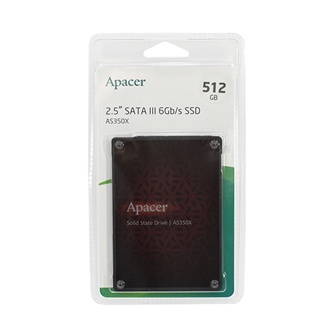 Твердотельный накопитель SSD, Apacer, AS350X AP512GAS350XR-1, 512 GB, SATA