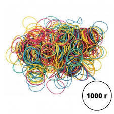 Резинки для денег 1000гр.цветные