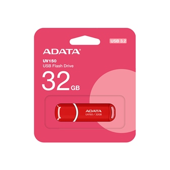 USB Flash 32Gb ADATA UV150, AUV150-32G-RRD, USB 3.2, Красный