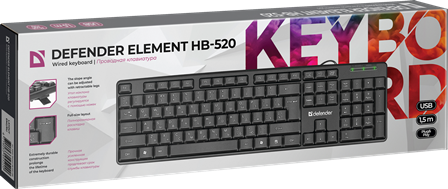 Клавиатура Defender HB-520G Element USB