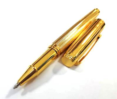 Ручка подарочная шар. золото/серебро