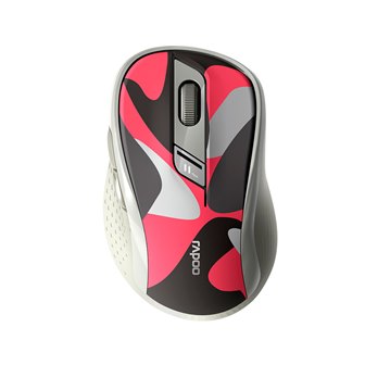 Мышь Rapoo M-500 Silent, 3D, беспроводная, 1000 dpi,Красный, USB