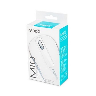Мышь Rapoo M-10 Plus, 3D, беспроводная, 1000 dpi, Белая, USB