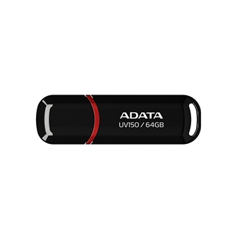 USB Flash 64Gb ADATA UV150, AUV150-64G-RBK, USB 3.2, Черный