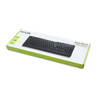 Клавиатура Delux DLK-6010UB, USB, Black