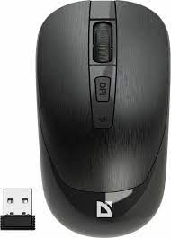 Мышь Defender Wave MM-995, Беспроводная, 800/1200/1600dpi, USB, черная