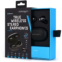 Наушники Crown CMTWS-5003, беспроводные, Black, Bluetooth 5.0, микрофон