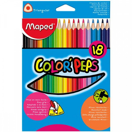 Карандаши цветные 18цв Maped не ориг Карандаши цветные 18цв Maped не ориг