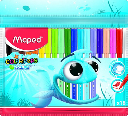 Фломастеры 18цв Maped