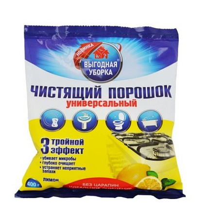 Чист.ср-во Выгодная уборка 400гр.Лимон универс. Чист.ср-во Выгодная уборка 400гр.Лимон универс.