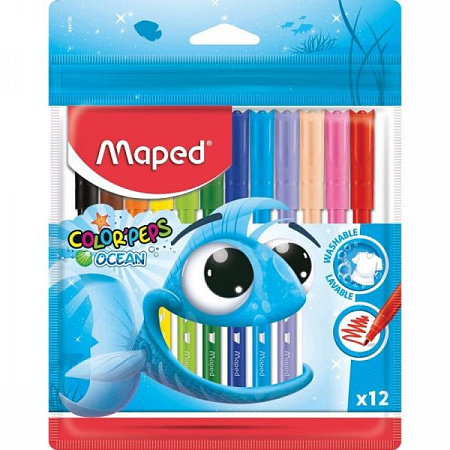 Фломастеры 12цв Maped Фломастеры 12цв Maped