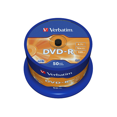 Диск DVD-R Verbatim, (43548) 4.7Gb, 16x