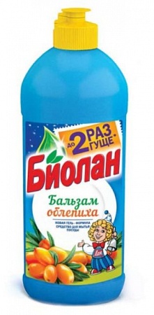 Ср-во д/мытья посуды Биолан Бальзам облепиха 450 мл