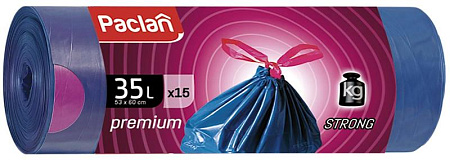 Пакет для мусора 35л *15шт Paclan