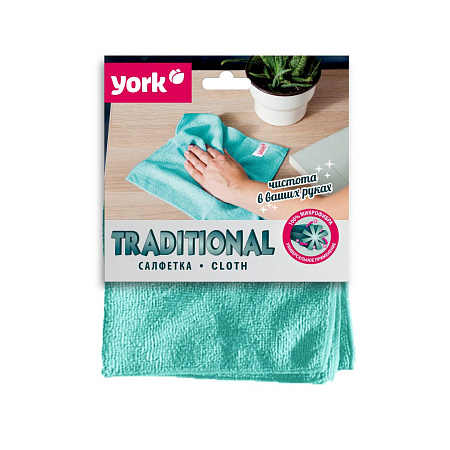 Салфетки быт 1шт/уп York микроф.традиционная 30*30