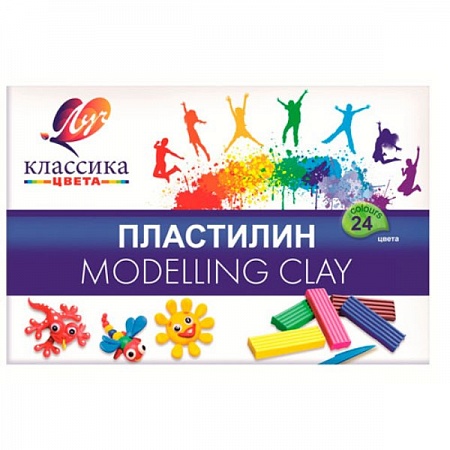 Пластилин 24цв. Луч Классика Луч