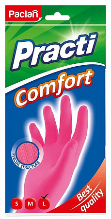 Перчатки резиновые L Paclan Comfort Перчатки резиновые L Paclan Comfort