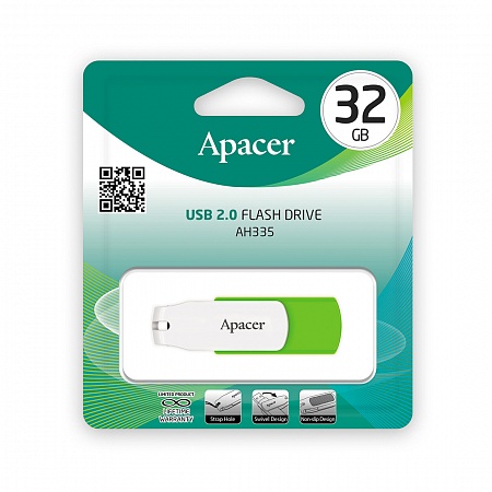 USB Flash 32Gb Apacer AH335, USB2.0 зеленый