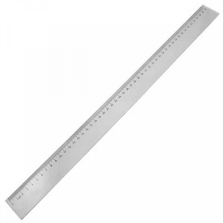 Линейка 50см Ruler широкая прозрач.