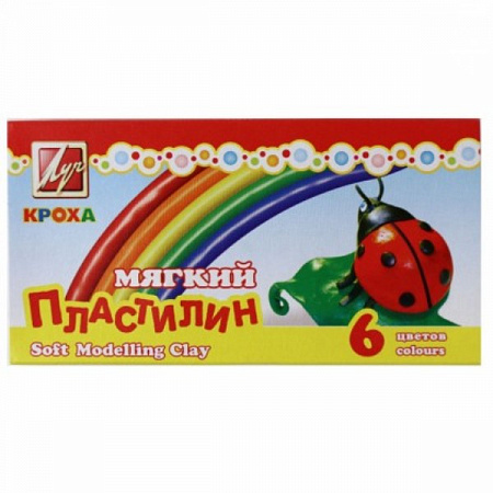 Пластилин 6цв. Кроха Луч